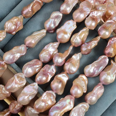 Natural Freshwater Pearl Strand Baroque Irregular Fishtail Shape Loose Pearls Multicolor High Luster Beads For DIY Jewelry Making Crafts Artisans