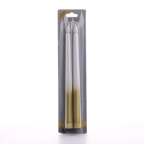 LED Long Stem Taper Candles Battery Operated Electronic Simulation Decorative Candles For Church Home Party Decor