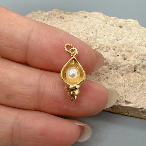 Ozean Stil Kupfer Emaille Seestern Muschel Charms Vergoldet Meerestier Künstliche Perle Anhänger Für DIY Schmuckherstellung Handwerk