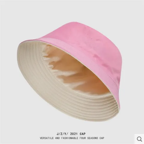 Unisex Wendbarer Fischerhut Sommer Sonnenschutz Anglerhut Japanischer Stil Einfarbig Lässige Outdoor Kappe Für Männer Frauen