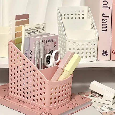 Multifunktionaler Desktop Aufbewahrungsbox Stiftehalter Kunststoff Ajour Bleistift Organizer Büro Schule Schreibwaren Organizer