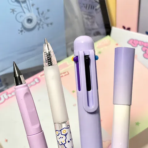 Multifunctional Stationery Set Gradient Student Study Stationery Gift Box Cute Pen Correction Tape Eraser School Supplies