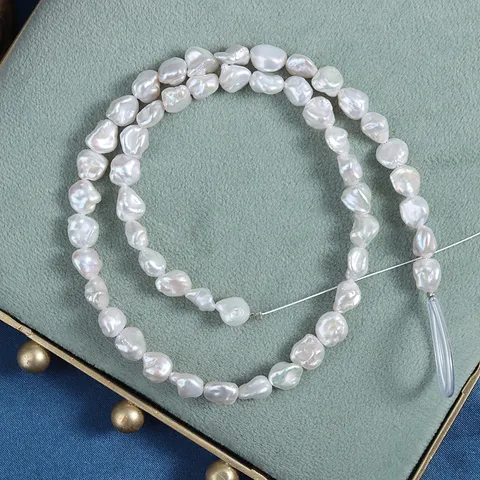 Natural Freshwater Pearl Baroque Irregular Nugget Shape Pearl Strand For Jewelry Making Women Necklace DIY Crafts
