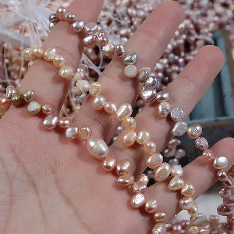 Natürliche Süßwasserperlen Barock Unregelmäßige Lose Perlenstränge Für DIY Schmuckherstellung Halsketten Armbänder Zubehör