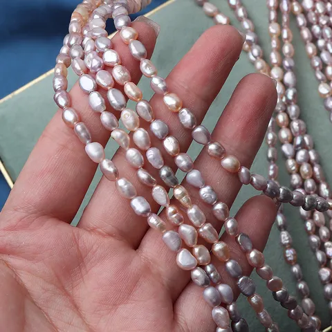 Natural Freshwater Pearl Loose Beads Mixed Candy Color For DIY Jewelry Making Beads For Bracelets Necklaces Handicrafts