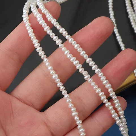 Natural Freshwater Pearl Beads Small Potato Shape Loose Beads For DIY Jewelry Making Necklaces Bracelets High Luster Smooth White Pink Gold Purple