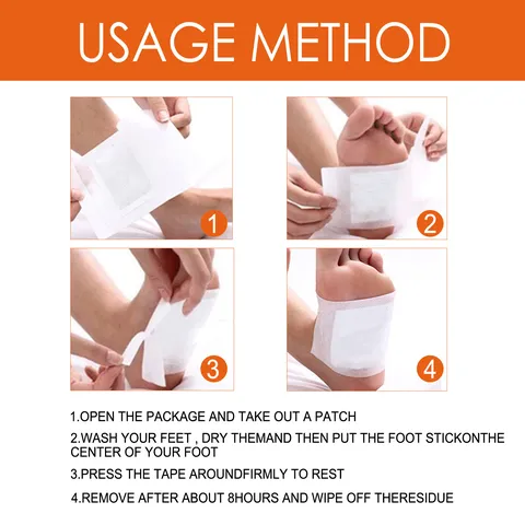 Herbal Ginger Deep Cleansing Foot Pads Natural Plant Extract Night Foot Care Patches Relaxing Wellness Foot Pad