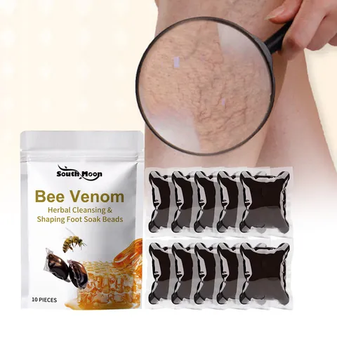 Herbal Bee Venom Foot Soak Beads Natural Cleansing Foot Care Pellets Deep Nourishing Relaxing Foot Bath Spa Treatment