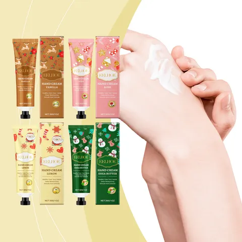 EELHOE Plant Extract Moisturizing Hand Cream Set Portable Nourishing Hand Care Cream Winter Holiday Gift