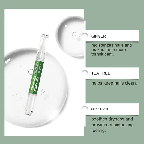 LANISKA Portable Herbal Nail Repair Pen Set Daily Nail Care Treatment Liquid Fast Absorbing Nourishing Tool