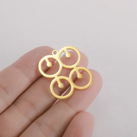 Stainless Steel Geometric Pendant African Ethnic Symbol DIY Charm For Necklace Earring Jewelry Making Accessories