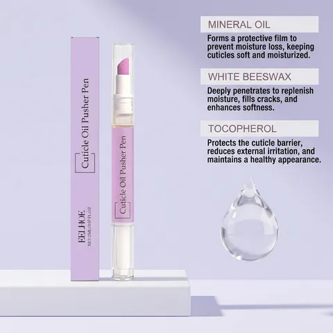 Portable Cuticle Oil Pen Nail Care Nourishing Hydrating Treatment Pusher Pen For Dry Cuticles Repair Manicure Tool