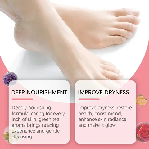 Natural Sea Salt Foot Bath Salt Deep Cleansing Nourishing Soothing Moisturizing Skin Care Foot Scrub