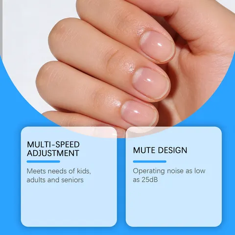 Electric Nail File Portable Rechargeable Automatic Nail Trimmer Mute Design Safe Nail Care Tool For Family Use