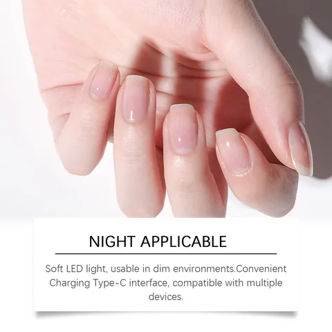 Electric Nail Clipper Automatic Nail Trimmer USB Type-C Rechargeable Safe Fingernail Care Tool With LED Light