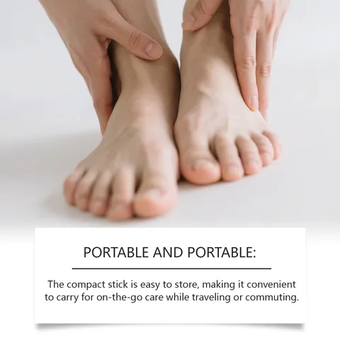 Stick Hidratante para Cuidado de Pies Bálsamo Alivio Piel Agrietada Crema de Tratamiento de Pies Herramienta de Cuidado Corporal Portátil