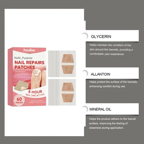 Breathable Natural Fit Nail Care Patches Glossy Nail Repair Treatment Pads Daily Convenient Manicure Care
