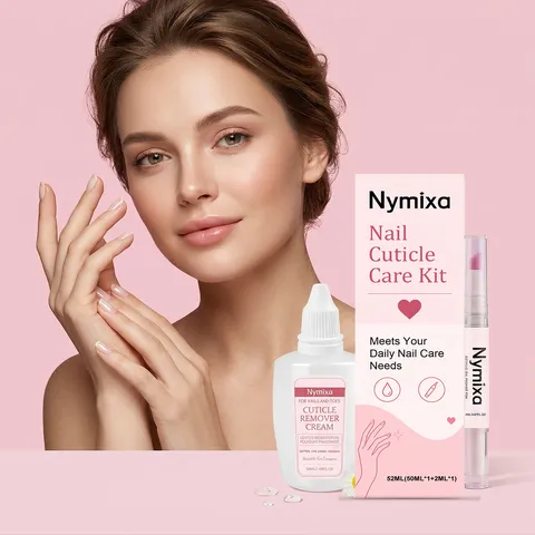 Nymixa Nail Cuticle Care Set Softener Cream With Nourishing Oil Pen Moisturizing Hand Nail Treatment