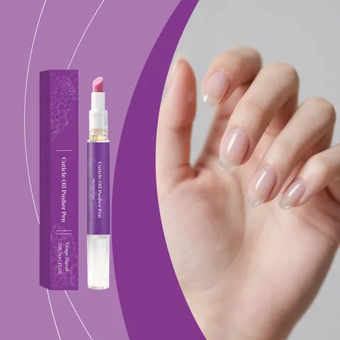 Portable Nail Cuticle Oil Pen Nourishing Moisturizing Pen Grape Flavor Daily Nail Care Treatment Beauty Tool