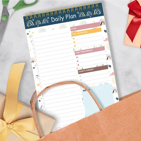 A5 Spiral Notebook Daily Planner Journal Minimalist Ins Style Time Management Schedule Notepad For Office School
