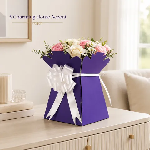Europäische Karton Blumenform Geschenkbox Mit Band Schleife Elegant Romantisch Papier Süßigkeitenbox Für Hochzeit Party Feiertag Geschenk Souvenir Verpackung