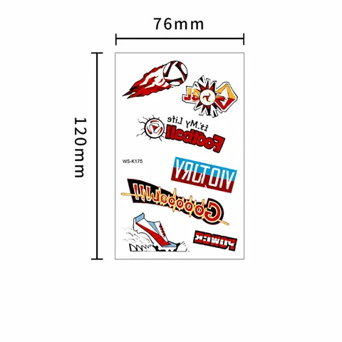 Luminous Soccer Tattoo Stickers Waterproof Temporary Body Face Decals For World Cup Fans Club Football Matching Accessories