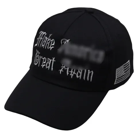 Casquette de Baseball en Coton à Broderie de Lettres Gothiques Streetwear Réglable Chapeau de Soleil pour Hommes Femmes Noir Rétro