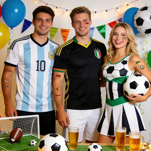 World Cup National Flag Temporary Tattoo Stickers Waterproof Football Match Fans Face Body Art Makeup Transfers Stickers For Party Sport Matches