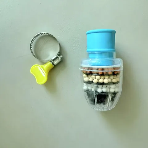 Prolunga per Rubinetto Universale Filtro Acqua Antispruzzo Filtrazione a Strati Depuratore in Plastica Accessori Cucina
