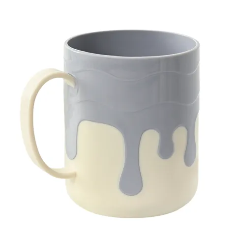 Modern Minimalistisch Plastic Mondwaterbeker Creatief Tweekleurig Tandenborstelbeker Huishouden Badkamer Waterbeker Beker