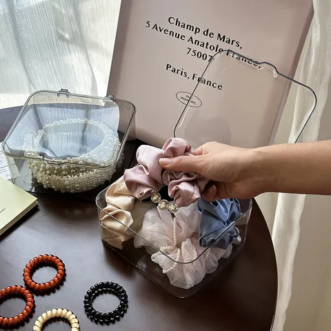 Transparante Plastic Opbergdoos Met Klapdeksel Stofdichte Desktop Organizer Voor Woonkamer Keuken Kantoor