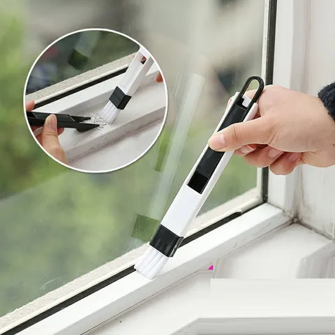 Multifunctional Window Groove Cleaning Brush Household Keyboard Crevice Brush Dustpan Set Small Cleaning Tools For Home
