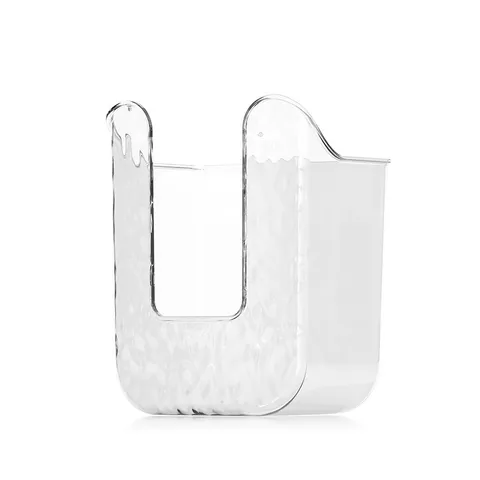 Wandmontage Doorzichtige Plastic Tissuebox Vochtige Doekjes Opslaghouder Zonder Boren Badkamer Keuken Gezichtstissue Organizer