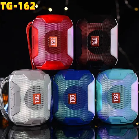 Haut-Parleur Bluetooth Portable Subwoofer Extérieur Sans Fil Avec Lumières LED Colorées Carte TF Appel Mains Libres Mini Enceinte