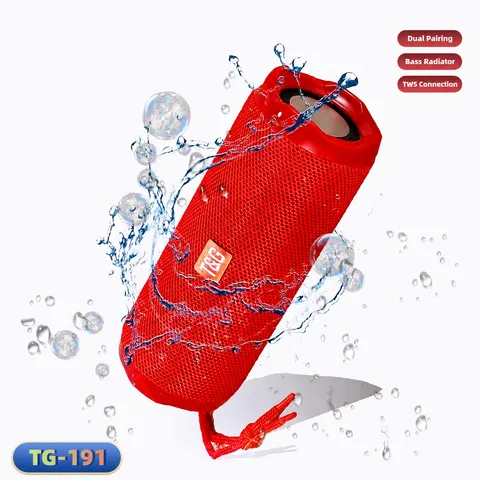 Tragbarer Kabelloser Bluetooth Lautsprecher Wasserdichter Outdoor Stoff TWS Stereo Sound Musikbox Mit TF Karte USB Port