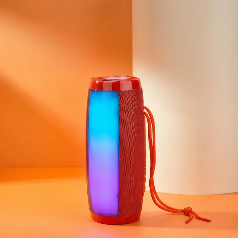 Tragbarer Kabelloser Bluetooth Lautsprecher TWS Stereo Subwoofer Outdoor Wasserdicht RGB Bunte LED Licht Musik Player Soundbox