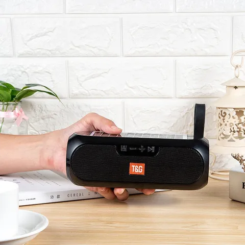 Solar Powered Portable Bluetooth Speaker Outdoor Waterproof Wireless Subwoofer With Hands Free Call TF Card FM Radio