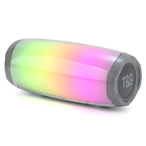 Haut-Parleur Bluetooth Sans Fil Portable Extérieur Avec Lumières LED Colorées Pulsées Étanche Son De Basse Stéréo Subwoofer