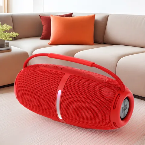 Drahtloser Bluetooth Lautsprecher Outdoor Tragbarer Tieftbass Subwoofer Mit Tws Kopplung Typ C Und Bunten Led Lichtern