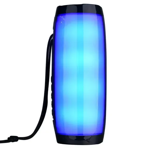 Haut Parleur Bluetooth sans Fil Portable TWS Stéréo Caisson de Basses Extérieur Étanche RGB Lumière LED Colorée Lecteur de Musique Boîte de Son