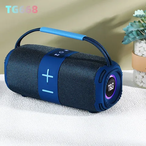 Tragbarer Kabelloser Bluetooth Lautsprecher Outdoor Stereo Sound Starker Bass RGB LED Licht Tragbares Handheld Musik Audio Gerät