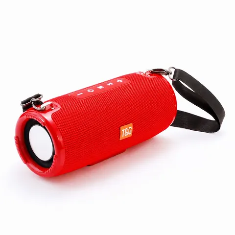 Portable Wireless Bluetooth Speaker Outdoor Waterproof Subwoofer Dual Diaphragm Fabric Stereo Sound With Strap Music