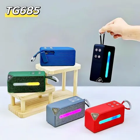 Tragbarer Kabelloser Bluetooth Lautsprecher Mini Outdoor Subwoofer TWS Stereo Audio Mit RGB Licht Handheld Musik Spieler Geschenk
