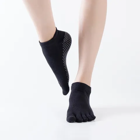 Professionele Antislip Teensokken voor Yoga van Puur Katoen Ademende SportSokken voor Dames Fitness Pilates