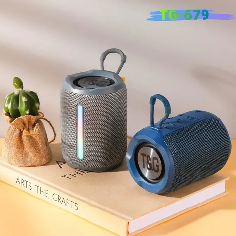 Tragbarer Kabelloser Bluetooth Lautsprecher Outdoor TWS Stereo Bass Kleiner Lautsprecher Mit RGB Licht Stoffnetz Freisprecheinrichtung Box