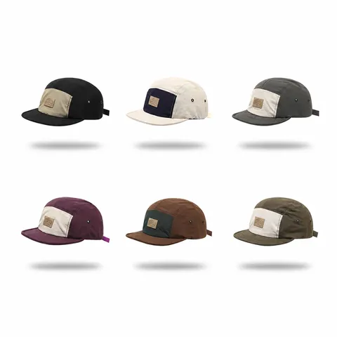 Unisex Fünf-Panel Schnelltrocknend Kurze Krempe Baseballkappe Soft Top Workwear Hip Hop Duckbill Hut Polyester Atmungsaktiv Sport Sonnenschutz Kappe