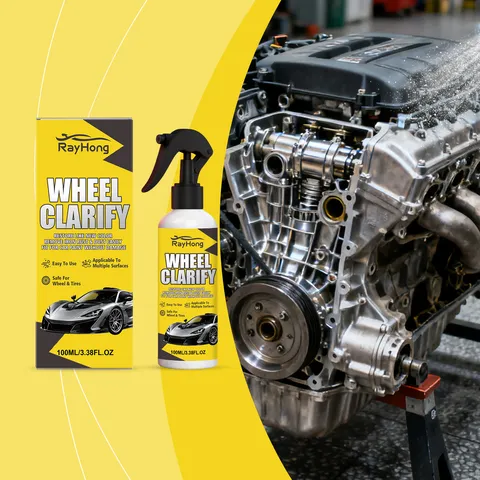 Spray Éliminateur de Rouille de Voiture Moyeu de Roue Automobile Poussière de Frein Nettoyant de Taches de Rouille Entretien Profond de Surface Métallique