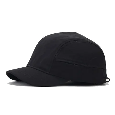 Vintage Short Brim Baseball Cap Quick Dry Soft Top Solid Color Sun Hat Adjustable Outdoor Sport Sunscreen Hat For Unisex