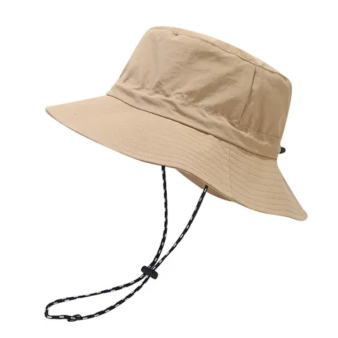 Unisex Packable Nylon Bucket Hat Quick Dry Sun Protection Wide Brim Waterproof Outdoor Fishing Hiking Beach Summer Safari Sun Hat