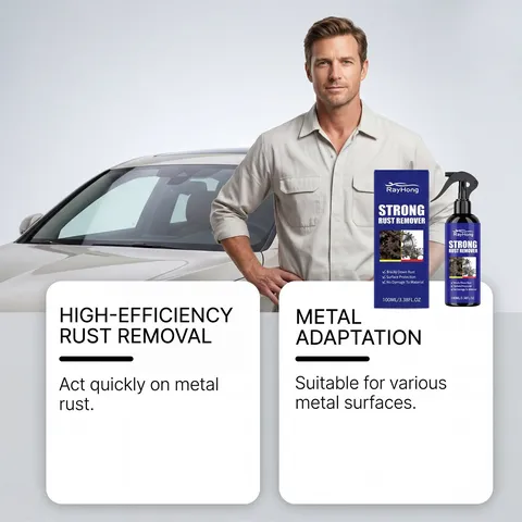 Spray Elimine Rouille Metal Auto Rayhong Nettoyant Rouille Puissant Protection Surface Entretien Agent Nettoyage Auto